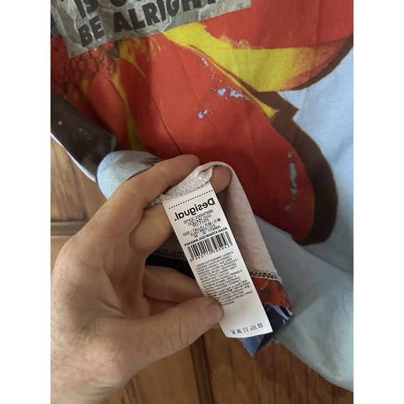 Desigual Women's Top Euro Y2k Print Size M - Picture 4 of 4